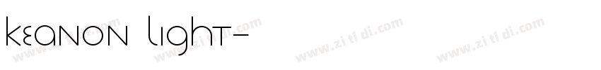 KEANON light字体转换